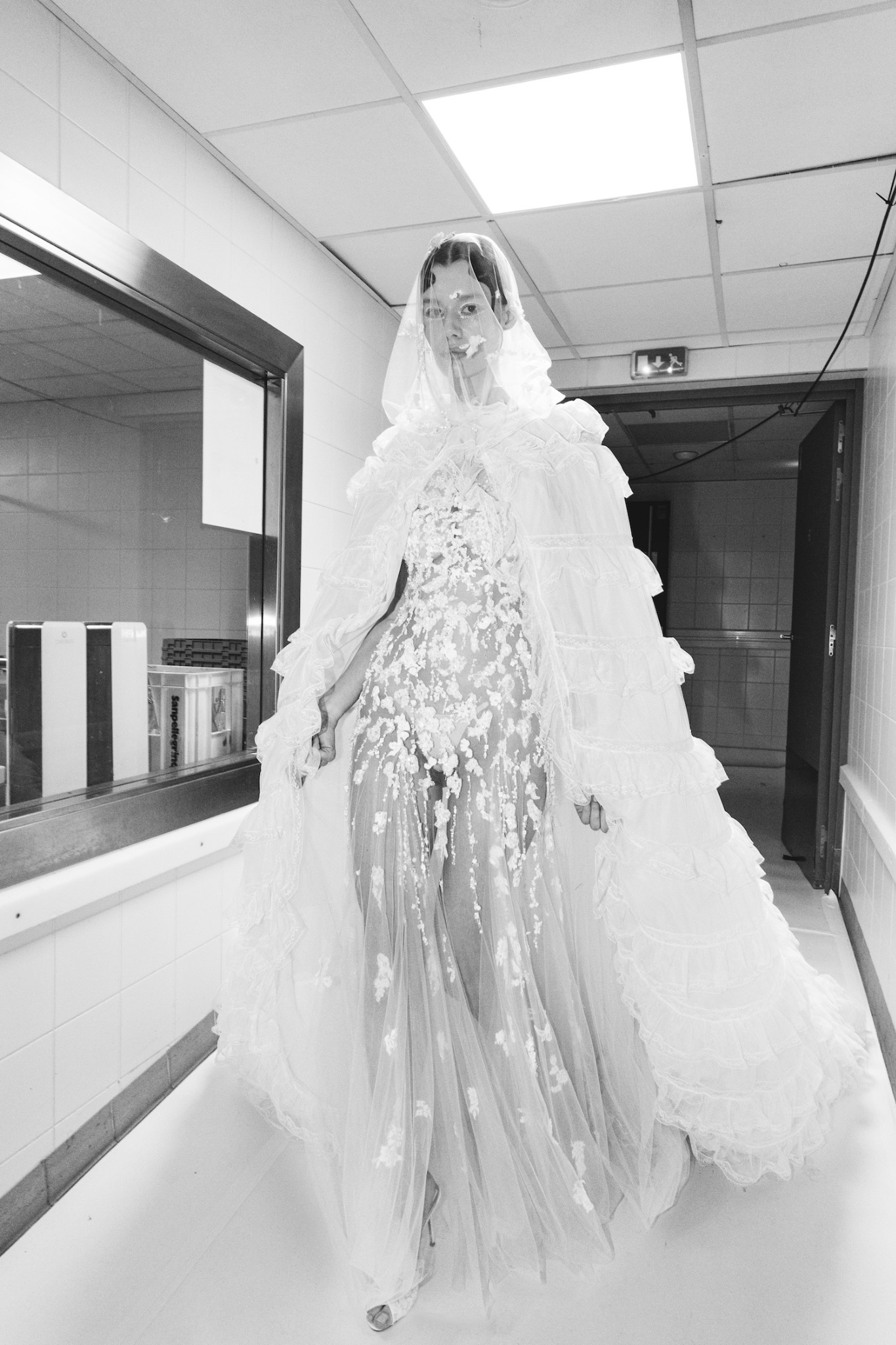 Silhouette de mode en coulisses